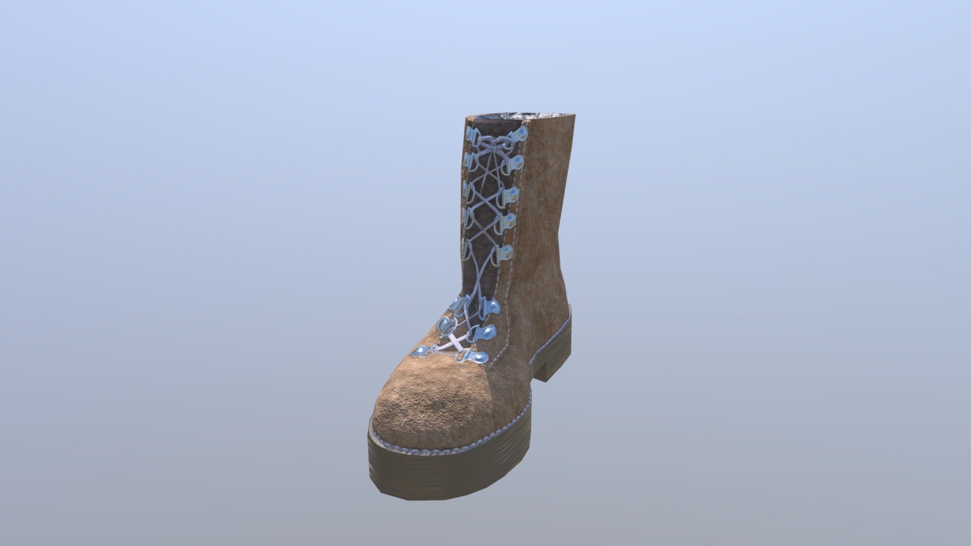 Low poly army boots