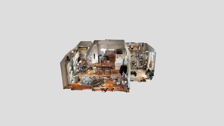 28_ポスト家族の部屋(食卓)｜Post Family Room (Dining) 3D Model