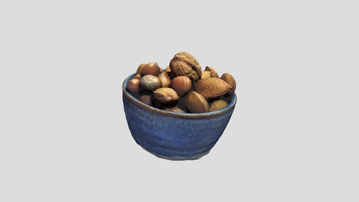 Bowl of nuts 3D Model