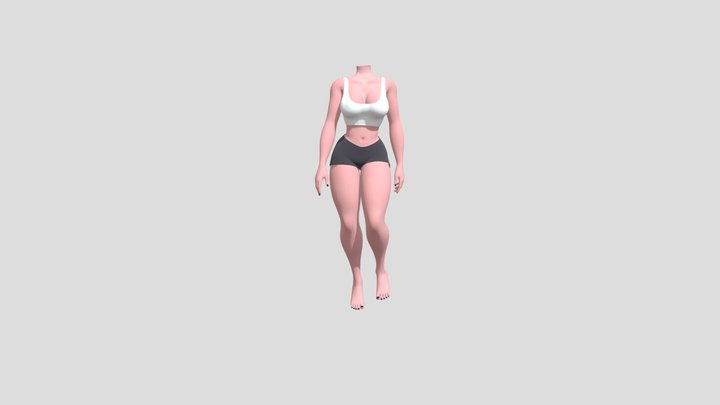 Female Body Type B 3D Model