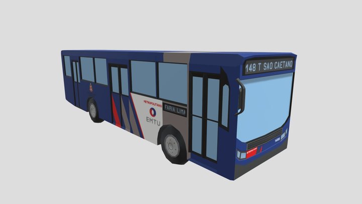 Ônibus municipal 3D Model