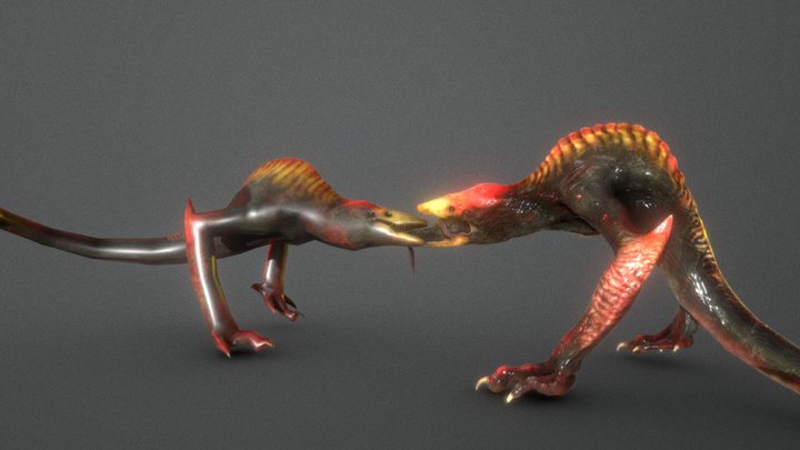 Skullcrawler Cannabalism 3D Model