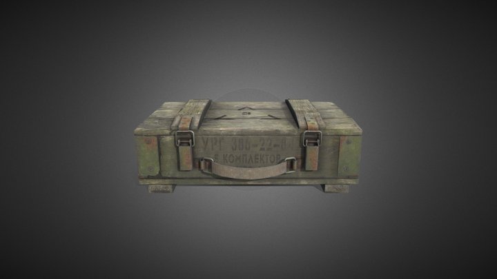 Military granage box 3D Model