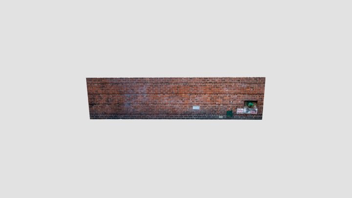 Brick Wall 3D Model