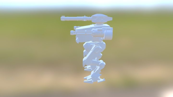 Shredder Mega Cannon MECH 3D Model