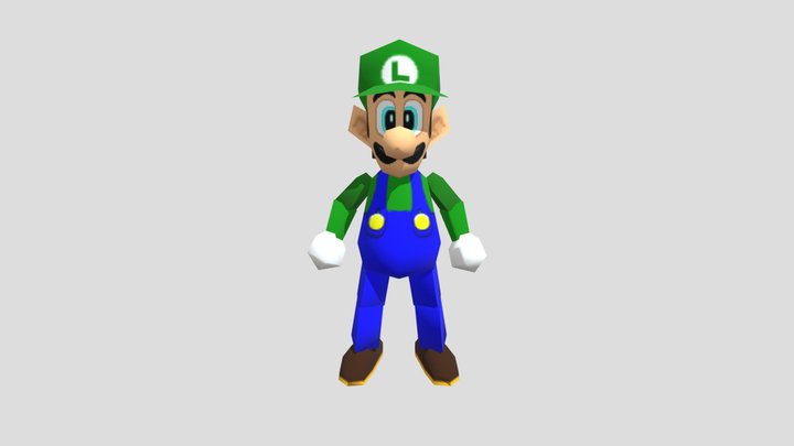 Luigi - (Mario Party 2) 3D Model