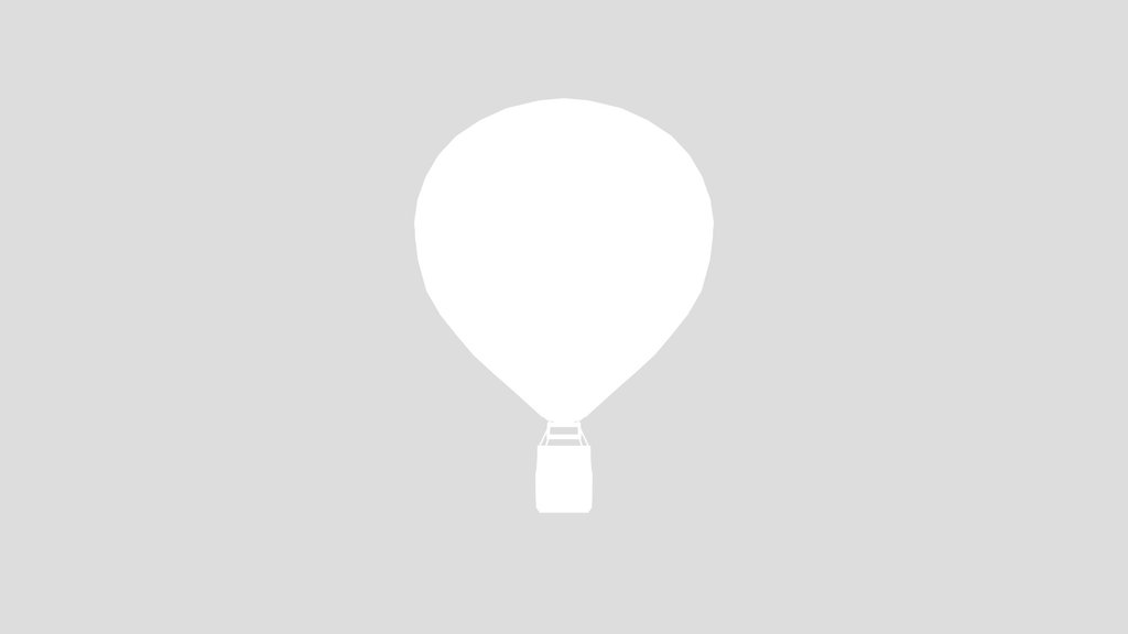 Low Poly Hot Air Ballon