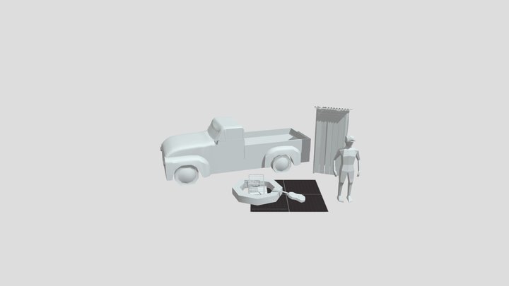 Forest Loner - 5 modeled props 3D Model