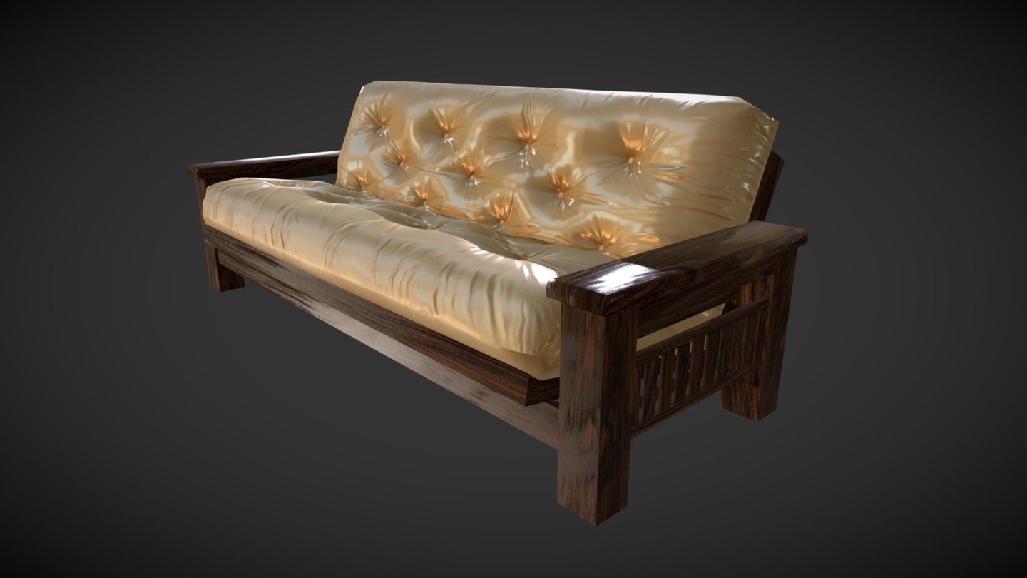 Futon Madison 3D model by Genoud Muebles (genoud) [fa87744] Sketchfab