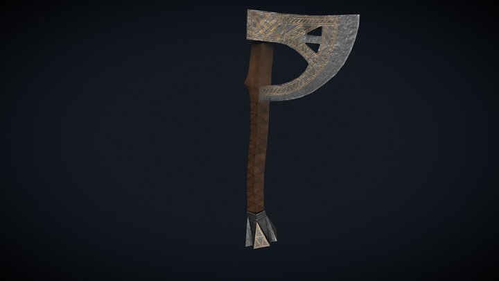 Rings Of Power Axe 3D Model