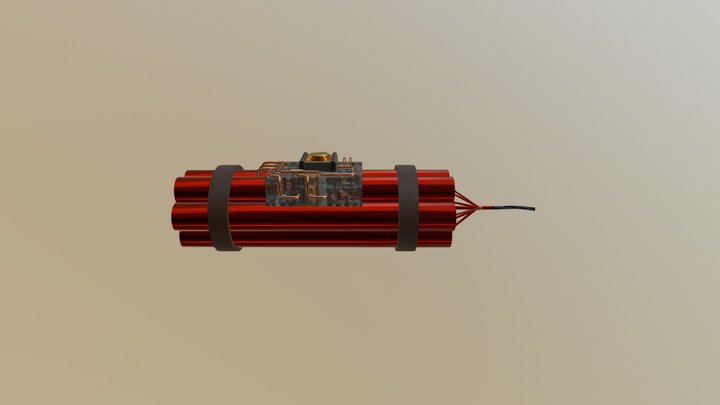 Steampunk Dynamite 3D Model