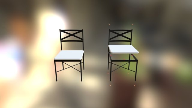 MS pipe dinning chair 3D Model