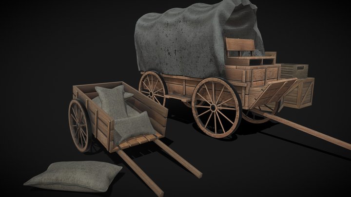 Wild West - Carriage 3D Model