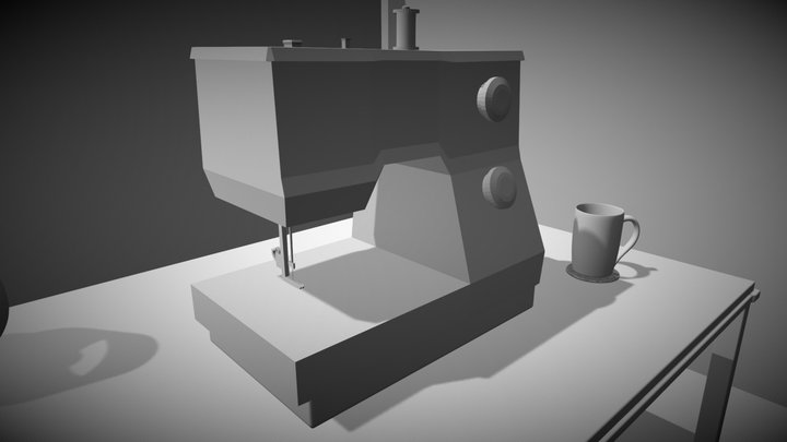 Sewing Machine 3D Model