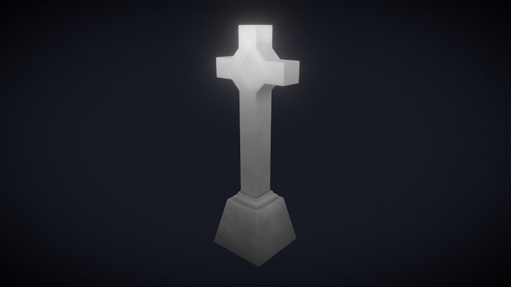 Cemetery Cross 3D Model