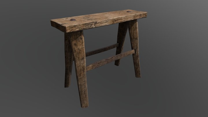MEDIEVAL CHAIR 3D Model