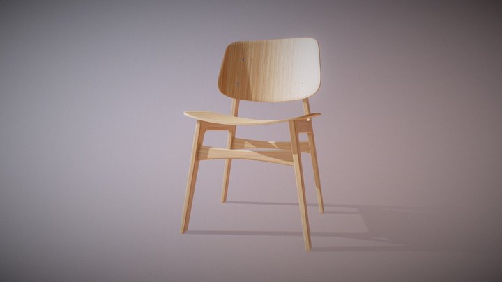 Fredericia Søborg (Soborg) Chair 3D Model
