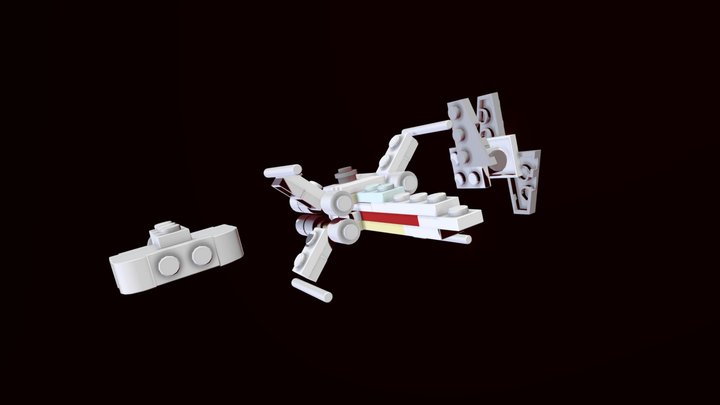 WIP Lego Star Wars Mini Model Vehicle 3D Model