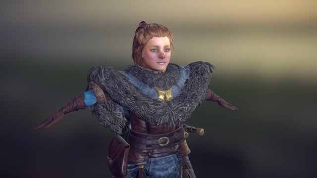 The Young Baroness 3D Model