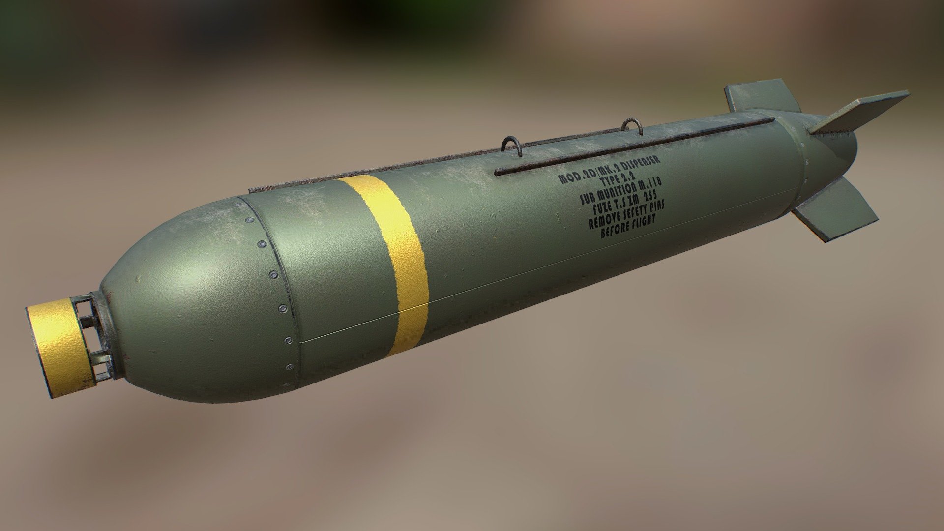 CLUSTER BOMB - 3D model by Amped (@BlazejKasperski) [fa8ae34] - Sketchfab