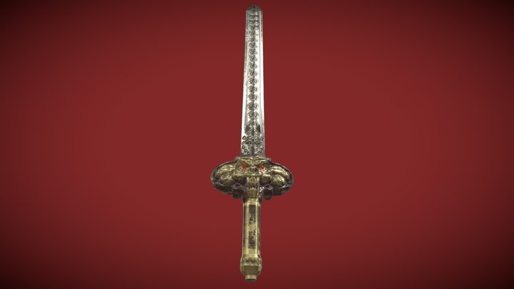 0040 - Bamboo Sword Metin2 3D Model