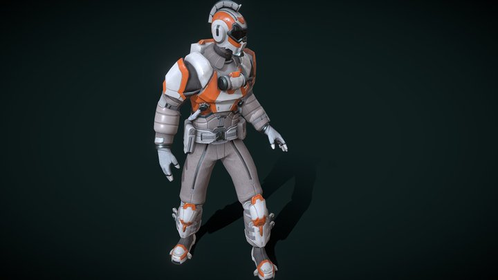 Space suit Skyforge 3D Model