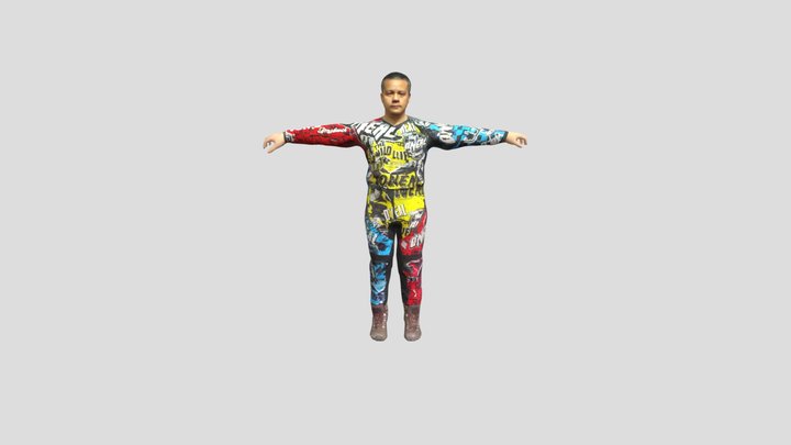 Tom with his O'Neal outfit 3d scan 3D Model