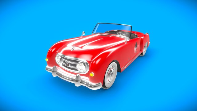 Nash Healey Roadster 1952 3D Model