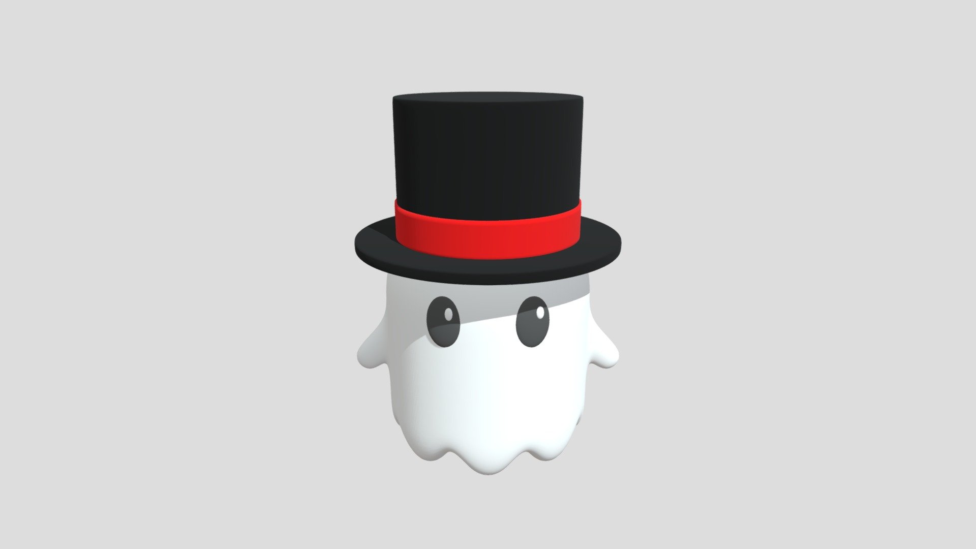 ghost-w-tophat - 3D model by maksimbohon234 [fa8f2e6] - Sketchfab