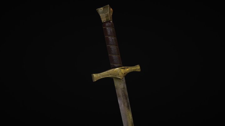 XIV Century Conquistador Dagger 3D Model