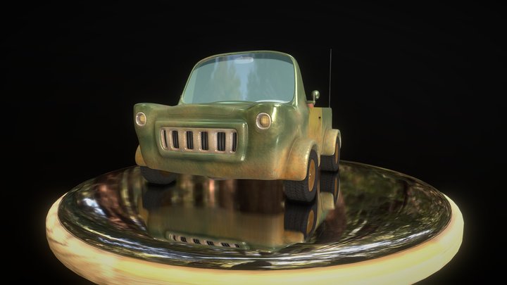 Rusty SUV / toy car 3D Model
