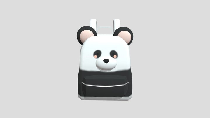 Panda backpack 3D Model
