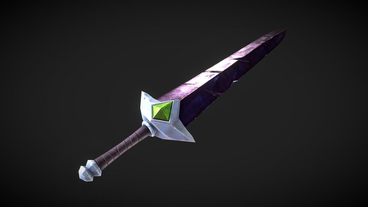 Fantasy Sword Model 3D Model