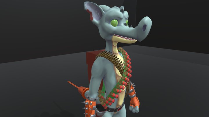 Gunpowder finished commission 3D Model