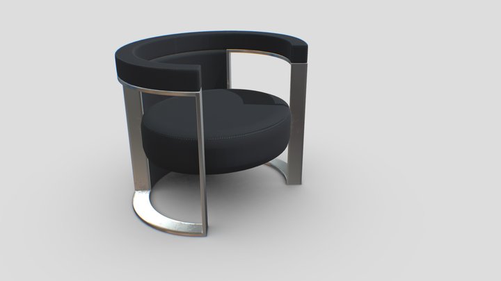Roger Armchair from Fendi Collection 3D Model