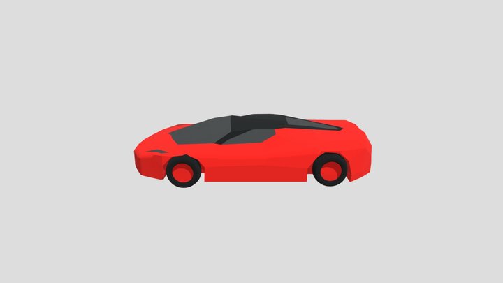 Cars Low Poly 3D Model