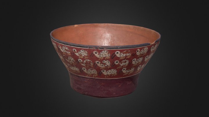 Nazca Polychrome Bowl (Retopologized) – Modello 3D gratuito STL