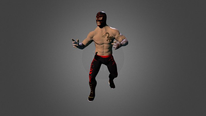 El Dragon - Luchador 3D Model