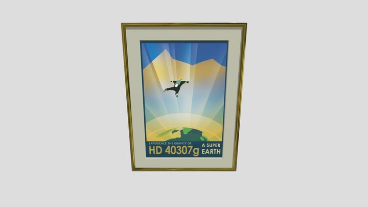 Super Earth Poster 3D Model