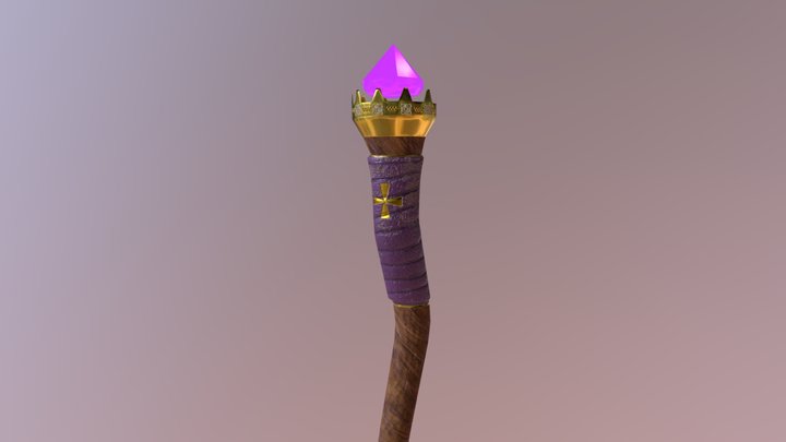Wizards Staff 3D Model