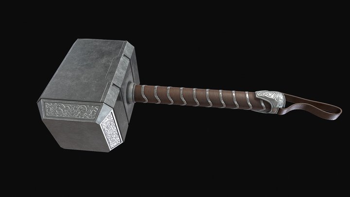 Thor's Hammer 3D Model