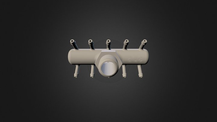 Pump Connector - 3Dponics Drip Hydroponics 3D Model