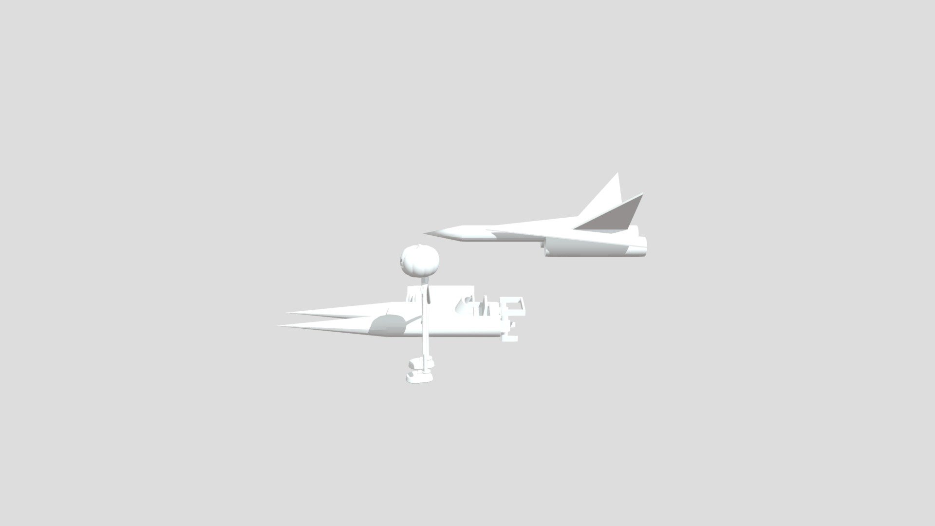 plane boat and stick person