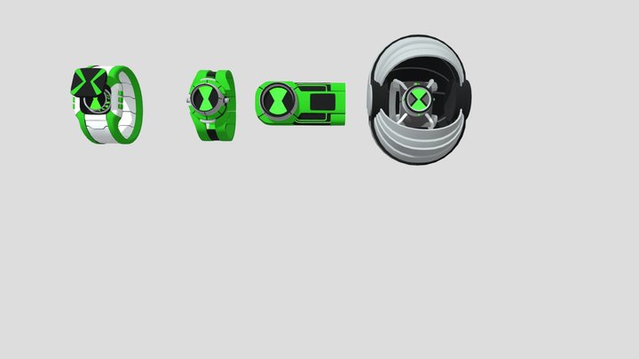 ben 10 all omnitrix 3D Model