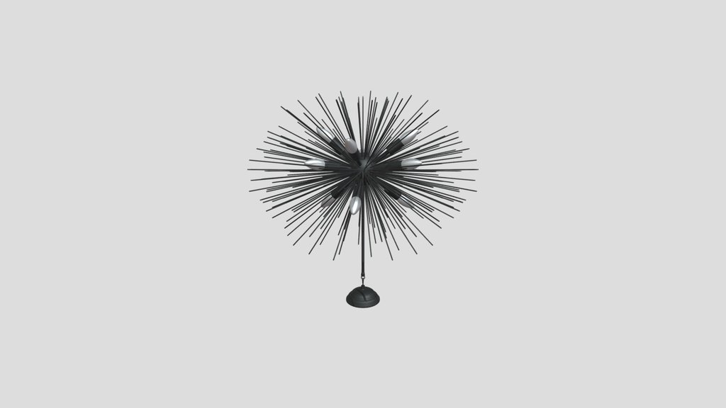Ziralio Black Sputnik Chandelier 9light