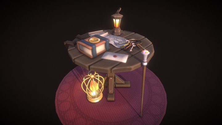 Traveling Wizard's Inventory #travelchallenge 3D Model