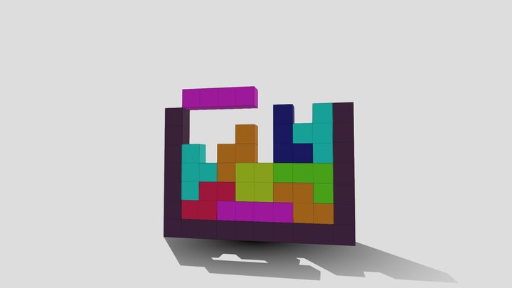 Tetris Blocks 3D Model