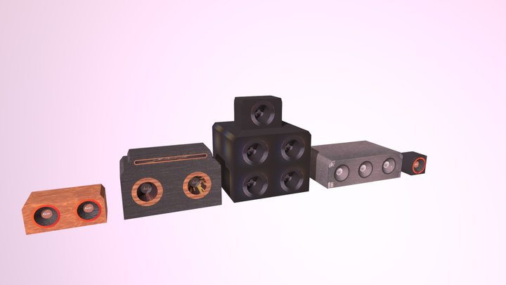Speakers 3D Model