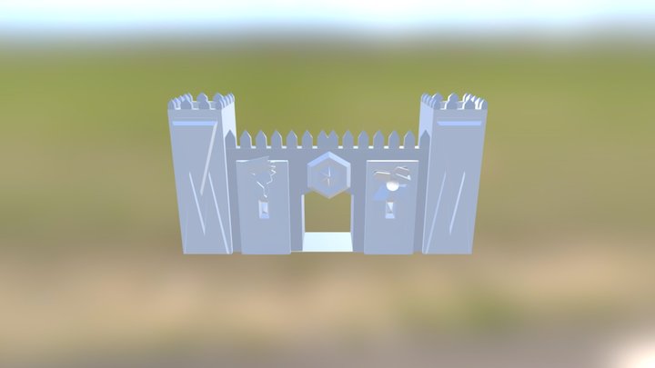 DAMAGED GATE 3D Model