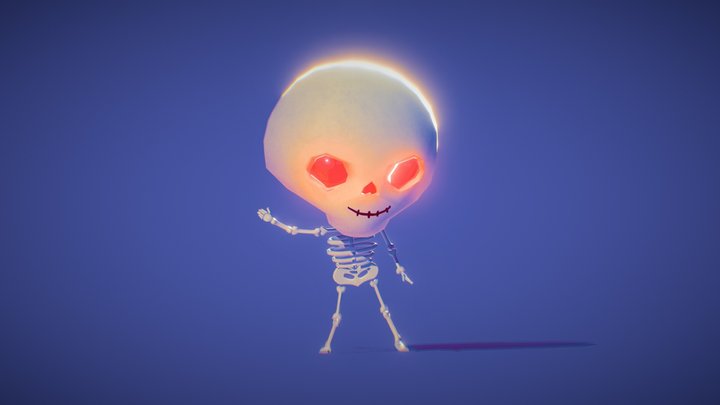 Halloween character - Skeleton 3D Model